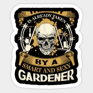 Gardener shirt, Gardener gifts Sticker